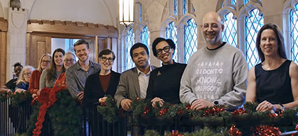 Christmas Greetings from Fourth Presbyterian Church and Chicago Lights